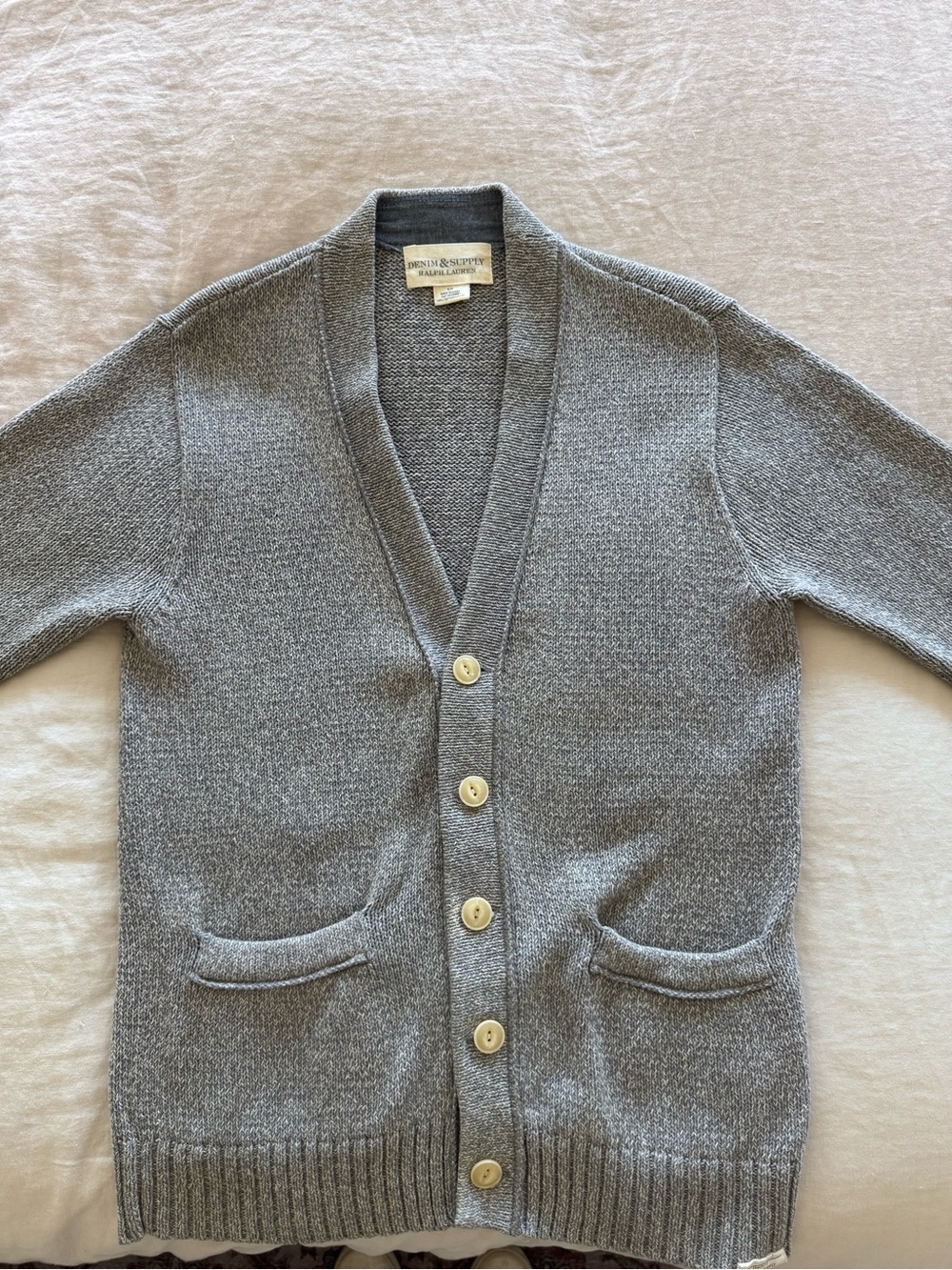 Denim & Supply Ralph Lauren Gray Button-Front Cardigan